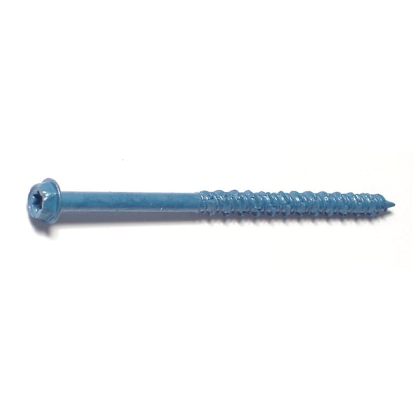 Torquemaster Masonry Screw, 3/16" Dia., Hex, 3 1/4 in L, Steel Blue Ruspert, 100 PK 54263 - main
